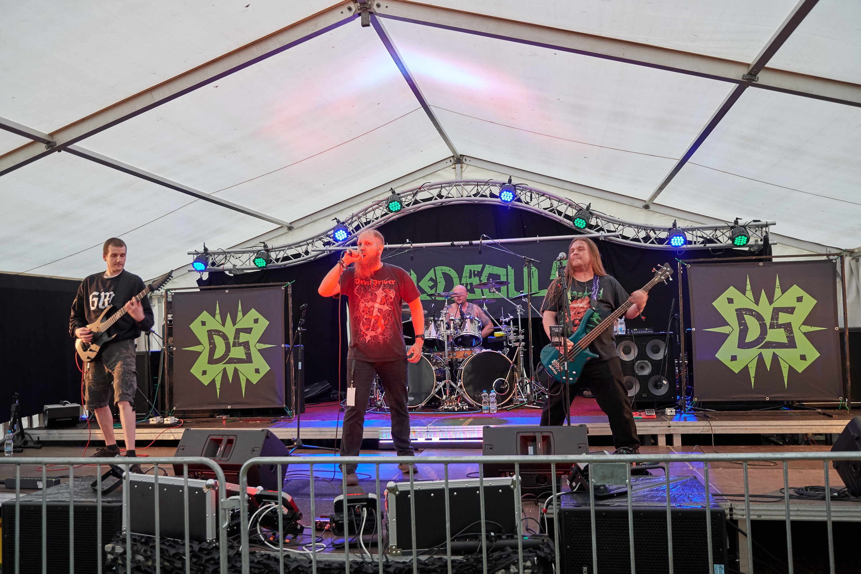 Die Band beim Auftritt